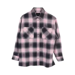 ジバンシィ GIVENCHY その他トップス 4G BM60VZ13R9 ピンク コットン チェックシャツ メンズ Used Aのサムネイル