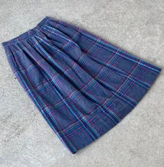70sUSA製【ペンドルトン　PENDLETON】ひざ丈スカート　古着　ふるじょ 70sUSA製【ペンドルトン PENDLETON】ひざ丈スカート 古着 ふるじ