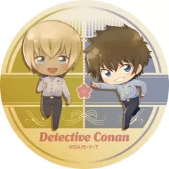 【中古】バッジ・ピンズ 降谷零＆松田陣平 「名探偵コナン デフォルメ 缶バッジ」