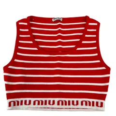 miu miu メッシュ　タンクトップ　キャミソール miu miu メッシュ タンクトップ キャミソール