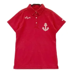 サイズ：1 JACK BUNNY ジャックバニー  半袖ポロシャツ イカリ  レッド系 [240101399503]# ゴルフウェア レディース ストスト