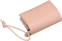 (ルミニーオ) luminio ポケットティッシュケース レザー 携帯用 革紐 日本製 ストラップ付 本革 姫路レザー ティッシュカバー 13colors (サーモンピンク)【Amazonから発送】