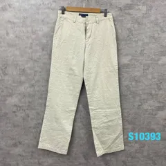 POLO CHINO RALPH LAUREN ホワイトベージュ ジップフライ チノパンツ レディース 2 実寸W29in USA 海外輸入 古着 S10393