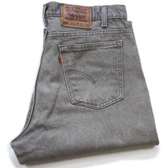 90s USA製 Levi'sリーバイス 550 ペンキ飛び 先染め カラーデニムパンツ オリーブ W36 L30★SDP4296 ビンテージ ジーンズ テーパード