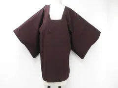 【一輝堂】リサイクル着物 道行コート 唐草地紋 正絹 身丈約87cm 裄丈約63cm 25z07-4101