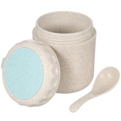 【新着商品】OUNONA 保温ランチジャー スープジャー スープカップ レンジ対応 漏れ防止 380ml スプーン付き 北欧 レディース 小さめ 保温 弁当箱 持ち運び 可愛い スープポット ジャー お粥 汁物 漏れない プラスチック オフィス 通学