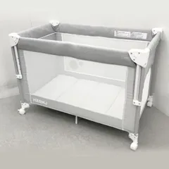 ほぼ未使用 [ZOOBLY]ベビーベッド グレー メッシュ付き Amazon.co.jp: ZOOBLY ベビーベッド ミニ 添い寝 折りたたみ