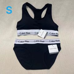 Calvin Klein  S レディース　スポブラ ショーツ　黑下着