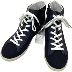 【新品未使用】ルコックスポルティフ (24) スニーカー ハイカット サイドジップ ショートブーツ 定番デザイン