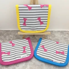 《グレーストライプリボン》移動ポケット＊サニタリーポーチ＊