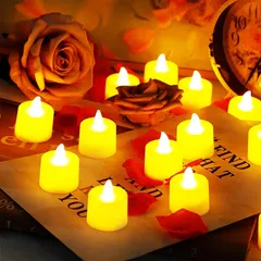 LEDキャンドルライト 24個入り ろうそく灯 電池式 飾り ろうそく おしゃれ 癒し インテリアライト インテリア装飾 精緻 乙女心 萌 人気 写真 クリスマス クリスマス飾り 新年 結婚式 誕生日 念日 パーティー 祝日