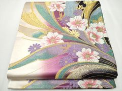 平和屋着物▽道行コート 単衣 雨コート 格子柄 ロング丈 正絹 逸品