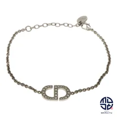 DIOR ディオール メタル ラインストーン Petit CD プチ CD ブレスレット ブランド ジュエリー アクセサリー