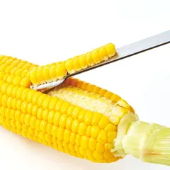 ヨシカワ EAトCO ポロ コーンピーラー ／ イイトコ AS0051 Poro Corn Peeler ステンレス とうもろこし 粒取り 皮むき カッター 新潟 燕三条 日本製【メール便】のサムネイル
