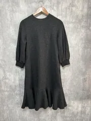 URBAN RESEARCH ROSSO アーバンリサーチロッソ 高身長向け 裾フレア ワンピース size40/黒 ◆■ レディース