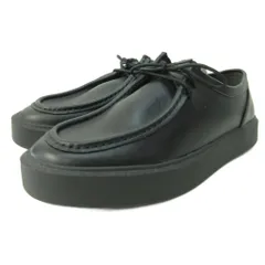 B&Y ユナイテッドアローズ BEAUTY&YOUTH ビューティー&ユース チロリアン レザー シューズ スニーカー 黒 ブラック US8 約26cmのサムネイル