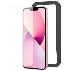 NIMASO アンチグレア ガラスフィルム iPhone13 mini 用 強化 ガラス 保護 フィルム iphone 13 mini 対応 iphone13ミニ 用 ガイド枠付き NSP21H297 1