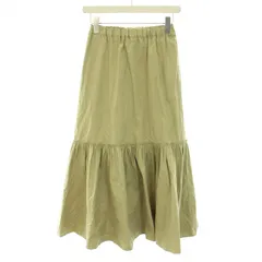 イエナ IENA スカート ロング マキシ フレア ティアード イージー 36 S カーキ /DK ■JS ▲H ■PN