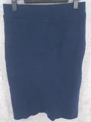 ◇ Mila Owen ミラ オーウェン 膝丈 タイト ニット スカート F ネイビー *  【1002799301022】