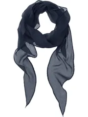 Elerevyo スカーフ 女性 綿リネンソリッド ネックスカーフ ビーチガーゼラップショール ネイビーブルー