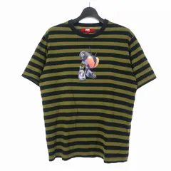 シュプリーム SUPREME 21AW JUNYA WATANABE COMME des GARCONS MAN Stripe S/S Top ジュンヤワタナベ Tシャツ カットソー 半袖 ボーダー プリント S カーキ 緑 ブラック 黒のサムネイル