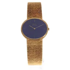 PIAGET (ピアジェ) オーバル ラピスラズリ文字盤 12501 A6 YG/AT 自動巻き イエローゴールド ヴィンテージ 腕時計