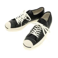 【中古】コンバース CONVERSE BIOTOP別注 ジャックパーセル レザー スニーカー ブラックxホワイト【サイズ28cm】【メンズ】