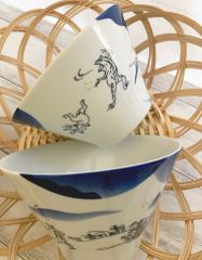 鳥獣戯画の星灯り＊丼ぶり(小)２個