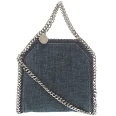 新品同様 ステラマッカートニー ファラベラ タイニー ポリエステル コットン ブルー 2WAY ショルダーバッグ 1254 Stella McCartney