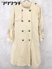 ■ ◎ mystic ミスティック  長袖 トレンチ コート  ベージュ レディース  【中古】 【1002802326844】のサムネイル