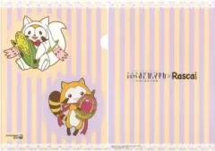 【中古】クリアファイル ラスカル(キュゥべえVer.)＆キュゥべえ(ラスカルVer.) A4オリジナルクリアファイル 「劇場版 魔法少女まどか☆マギカ[新編]叛逆の物語×Rascal 描きおろしラバーストラップセット」 AnimeJapan 2014 会場購入