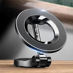 LISEN Magsafe 車載スマホホルダー Mag safe 車 ホルダー [24個の強力な磁石] 安定性拔群 マグセーフ 車載 スマホホルダー 車 360度回転 携帯ホルダー 落下防止 スマホホルダー 車 マグネット iPhone16 15 14 1 1