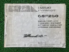 バンディット250用パーツリストとサービスマニュアル owl-second_2407140009