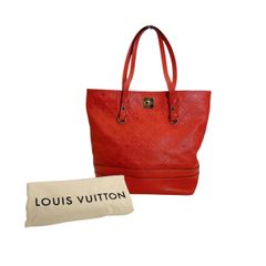 ルイヴィトン M50048 トートバッグ レッド LOUIS VUITTON モノグラム