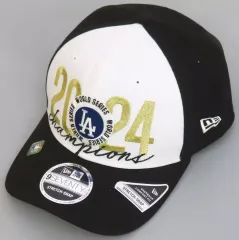 【中古】帽子 ロサンゼルス・ドジャース NEW ERA 9SEVENTY ストレッチスナップ ロッカールームキャップ ブラック×ホワイト 2024 MLB ワールドシリーズ優勝記念グッズ