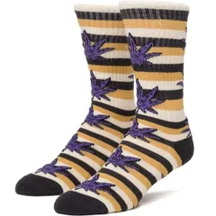HUF Green Buddy Stripe Socks Mustard 靴下 ソックス 送料無料のサムネイル