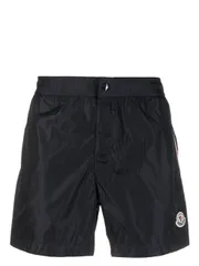 モンクレール ロゴ入りナイロン・スイムショーツ 送料無料