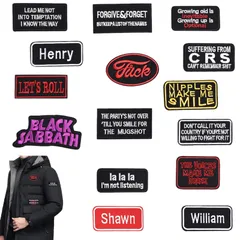 【特売】アイロンワッペン ワッペン アイロンワッペン 英語刺繍 ミリタリーワッペン アメカジ 刺繍パッチ 男子ジャケットパッチ ワッペン 貼り付けまたは縫い付け DIY 手作り 裁縫 衣類 15枚セット