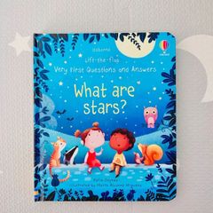 正規輸入新品　Usborne Very First Questions and Answers What are stars  英語絵本　Q&Aシリーズ　星/宇宙知育