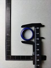 天然石 ラピスラズリ の リングです。18号 内経約18.7㍉ 内周58.6㍉です。