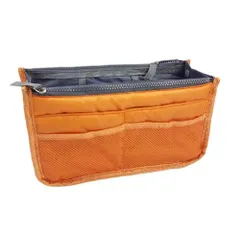 バッグインバッグ 収納 カバン かばん インナーバッグ トートバッグ バックインバック (レッドオレンジ)[定形外郵便、送料無料]