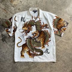 古着 golden apparel和総柄シャツ アメカジメンズ レディース ヴィンテージ商品番号058