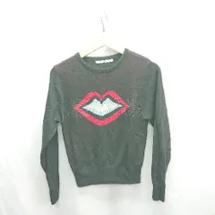 ◇ ⊇ SLY スライ ロゴ刺繍 長袖 ニット サイズ1 ブラック系 レディース E  【1501160039125】