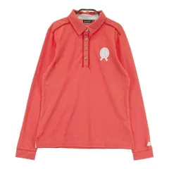 サイズ：L KAPPA GOLF カッパゴルフ  長袖ポロシャツ ワッペン  レッド系 [240101450225] ゴルフウェア レディース ストスト