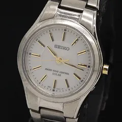 稼働 セイコー 3B51-0AD0 ソーラー シェル文字盤 レディース腕時計 2000000 NSK IGR