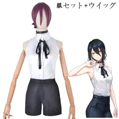 チェンソーマン レゼ 風 コスプレ 衣装 ウィッグ付き ハロウイン 撮影会 クリスマス 学園祭 文化祭 イベント コスチューム