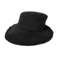 Yohji Yamamoto ヨウジヤマモト ウール ハット ブラック 美品 Yohji Yamamoto ヨウジヤマモト ウール ハット ブラック 美品