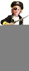 Touch VIP 子供 海賊 衣装 セット パーティ ハロウィン コスプレ コスチューム( 黒，赤,  M)
