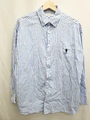 ◇ ⊂ Φ U.S.POLO ASSN ユーエスポロアッスン ストライプ 長袖 シャツ サイズS ブルー ホワイト系 メンズ P  【1407100017973】