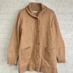 SELF SERVICE　セルフサービス　カーディガン　ブラウン系　厚手　Lサイズ　レディース　秋冬
